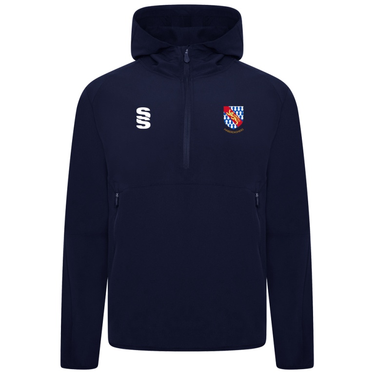 Haberdashers’ Co - Dual Elite 1/4 Zip Hoody / Rain Jacket : Navy