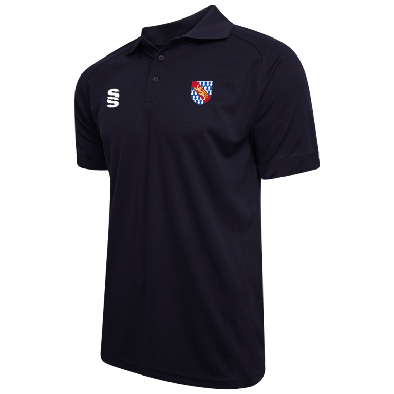 Haberdashers’ Co - Dual Solid Colour Polo : Navy