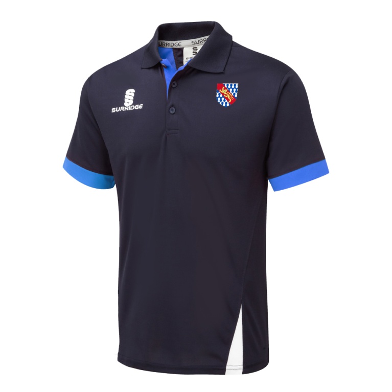 Haberdashers’ Co - Blade Polo Shirt : Navy / Royal / White